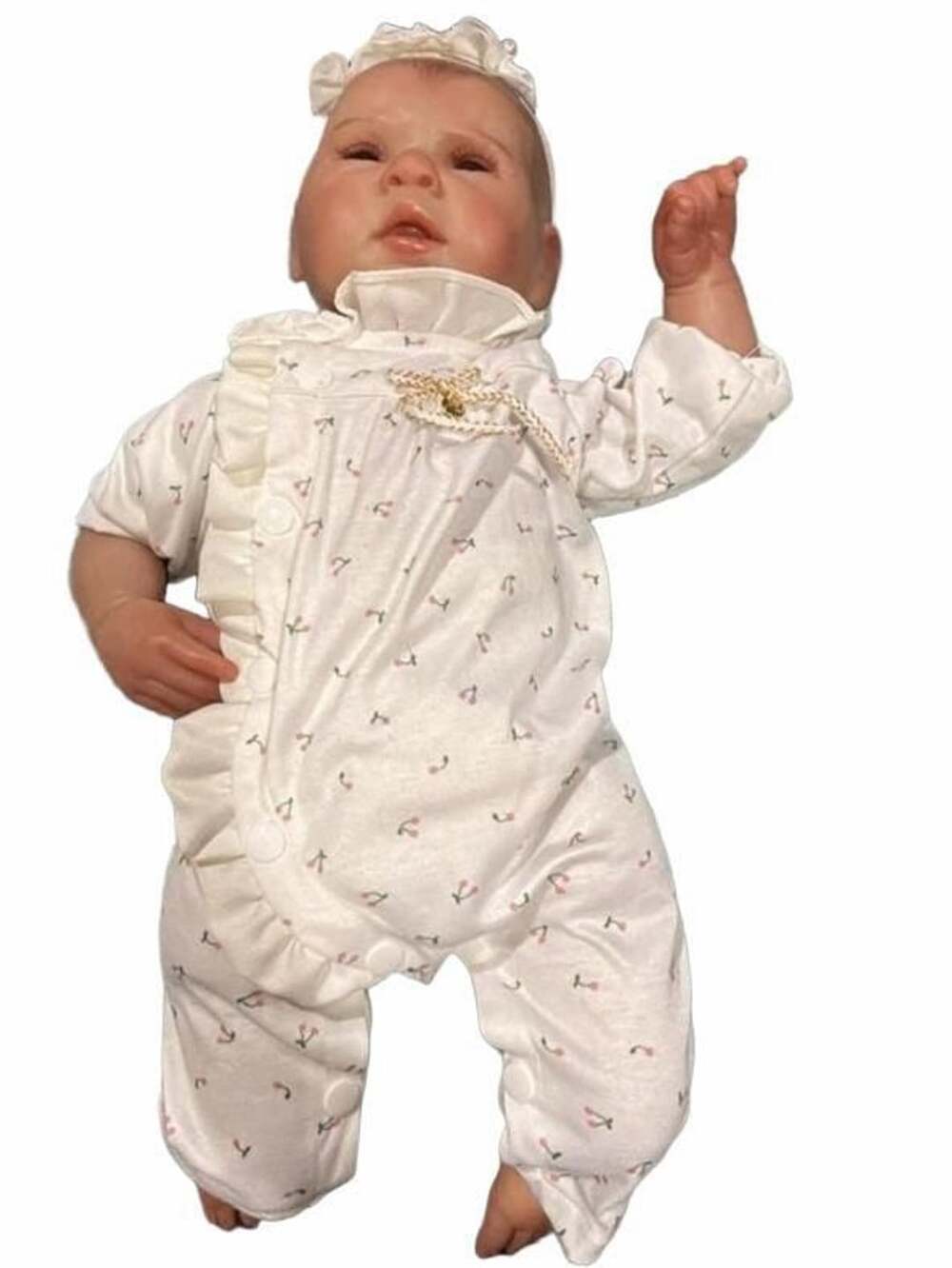Reborn Baby Doll Realistic Vinyl Handcrafted Cherry Outfit